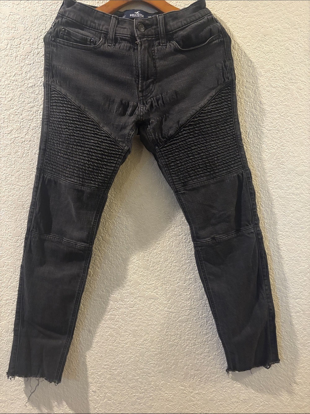 Hollister women Black Skinny Moto Jeans